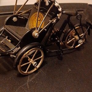 Elegant Black and Gold  Rickshaw